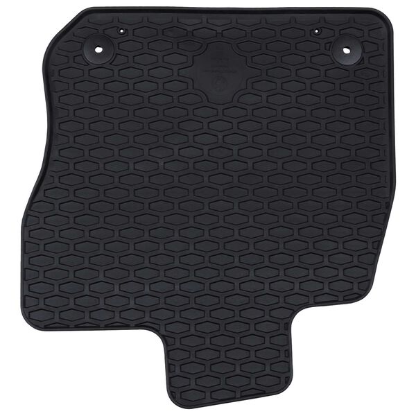 vidaXL Alfombrilla de Coche 4 pcs Negro Goma