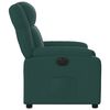 vidaXL Sill&oacute;n reclinable el&eacute;ctrico tela verde oscuro