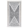 vidaXL Alfombra de algod&oacute;n negra y gris 120x180 cm