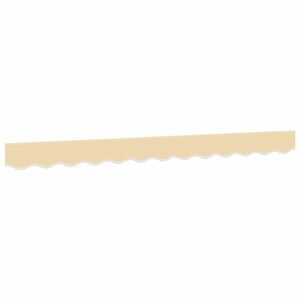 vidaXL Tela de cenefa de toldo de repuesto rayas crema 300 cm