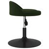 vidaXL Sillas de comedor giratorias 4 uds terciopelo verde oscuro