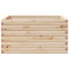 vidaXL Jardinera de madera maciza de pino 90x90x46 cm
