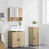 vidaXL Juego de muebles de ba&ntilde;o con caj&oacute;n 3 pcs Roble Sonoma