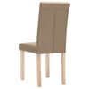 vidaXL Silla de comedor 6 unidades de tela gris taupe