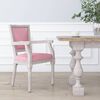 vidaXL Silla de comedor terciopelo rosa