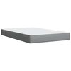 vidaXL Cama box spring con colch&oacute;n tela gris claro 120x190 cm