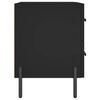 vidaXL Mesitas de noche 2 uds madera ingenier&iacute;a negro 40x35x47,5 cm