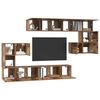 vidaXL Conjunto de mueble de TV 10 pcs Madera envejecida