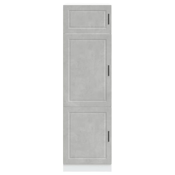 vidaXL Mueble de cocina Porto de madera contrachapada gris hormigón