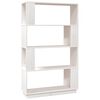 vidaXL Estanter&iacute;a/divisor de espacios madera pino blanco 80x25x132 cm