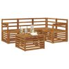 vidaXL Conjunto de sof&aacute;s de exterior 5 pcs Natural