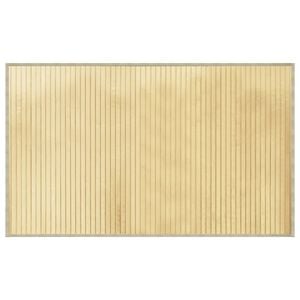vidaXL Alfombra rectangular bamb&uacute; color natural claro 60x100 cm