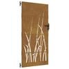 vidaXL Puerta de jard&iacute;n acero corten dise&ntilde;o hierba 85x200 cm