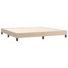 vidaXL Estructura Estructura de cama con somier cuero sint&eacute;tico capuchino 200x200cm