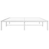 vidaXL Estructura de cama sin colch&oacute;n metal blanco 160x200 cm
