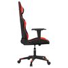 vidaXL Silla gaming cuero sint&eacute;tico negro y rojo