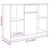 vidaXL Aparador con caj&oacute;n roble Sonoma 101x35x76 cm madera ingenier&iacute;a