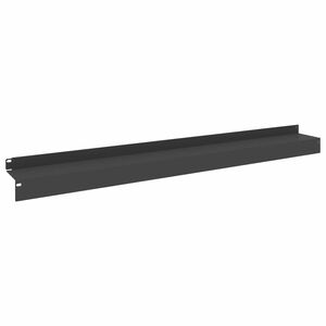 vidaXL Borde de C&eacute;sped 10 uds. 100 x 10 x 8 cm Acero Negro