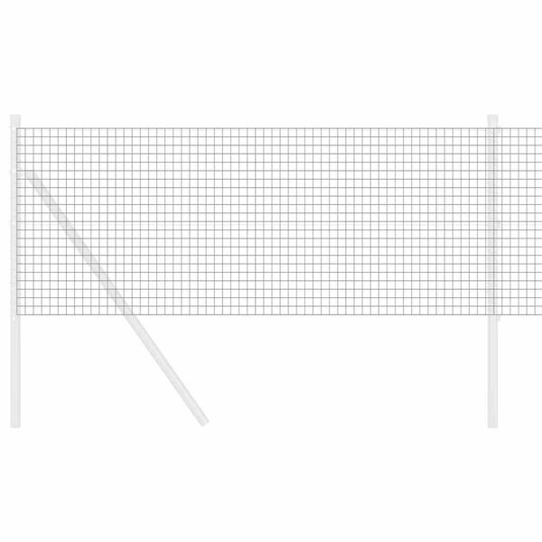 vidaXL Cerca de Alambre Soldado Gris 0.4 x 10 m