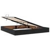 vidaXL Cama con almacenamiento y colch&oacute;n Negro 200 x 200 cm Terciopelo