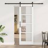 vidaXL Puerta Corredera ORKDAL y Negro 73,5 x 211 cm