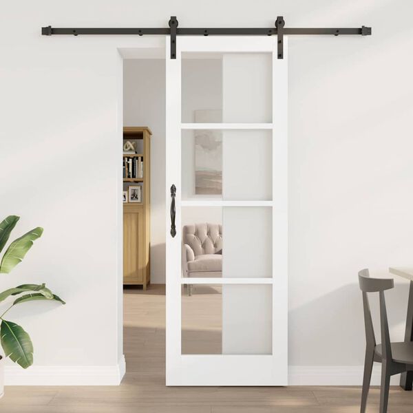 vidaXL Puerta Corredera ORKDAL y Negro 73,5 x 211 cm