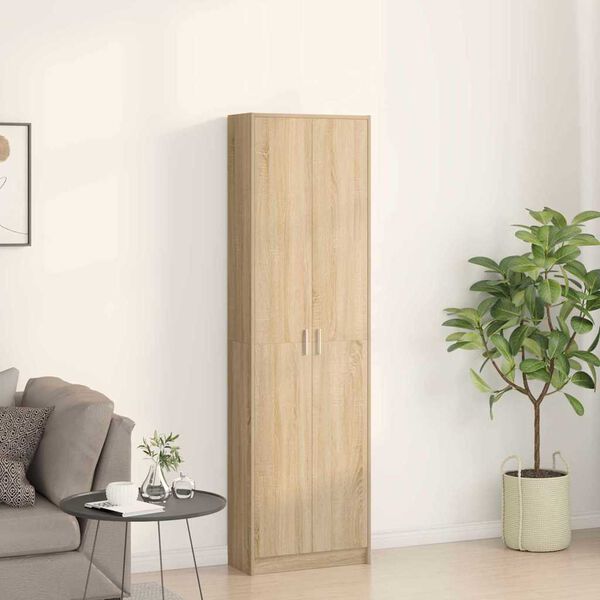 vidaXL Armario Roble Sonoma 55 x 25 x 189 cm Madera de ingenier&iacute;a