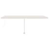 vidaXL Toldo de pie retráctil manual crema 600x300 cm