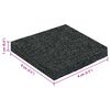 vidaXL Patio de gr&aacute;nulo de goma Negro 9 x 9 x 1 cm Goma