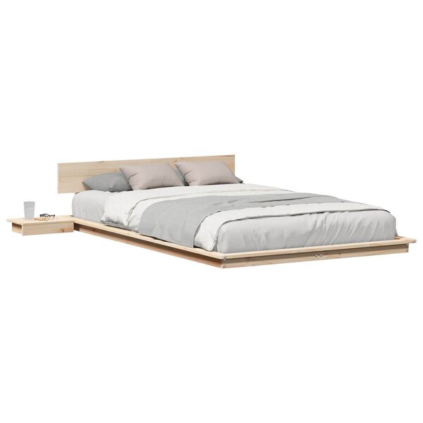 vidaXL Estructura de cama Marrón 120 x 200 cm Madera