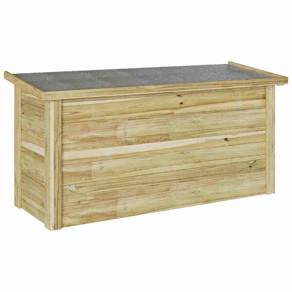 vidaXL Caja de Almacenamiento Marrón 119 x 44.5 x 58 cm