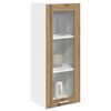vidaXL Mueble colgante con puerta Roble artesanal 40 x 31 x 100 cm