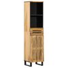 vidaXL Aparador de madera maciza de mango rugosa 38x34x160 cm