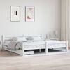 vidaXL Estructura de cama sin colch&oacute;n madera de pino blanco 200x200 cm