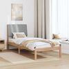 vidaXL Estructura de cama Marr&oacute;n 75 x 190 cm Madera de pino macizo