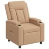 vidaXL Sill&oacute;n reclinable Capuchino 75 x 95 x 100 cm Tela