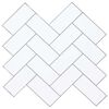 vidaXL Azulejo en espiga 50 uds. Gris 30 x 30 cm Poliuretano y PET