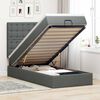 vidaXL Estructura cama otomana colchón tela gris oscuro 90x190cm