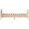 vidaXL Estructura de cama sin colch&oacute;n madera maciza pino 75x190 cm