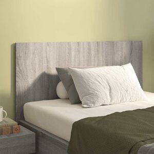 vidaXL Cabecero de cama madera contrachapada gris Sonoma 120x1,5x80 cm