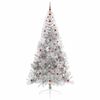 vidaXL &Aacute;rbol de Navidad Artificial Preiluminado Plateado 240 cm PET