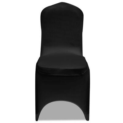 Set de 6 Fundas ajustadas para sillas, color negro