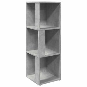 vidaXL Mueble de esquina madera ingenier&iacute;a gris hormig&oacute;n 33x33x100 cm