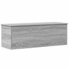 vidaXL Caja de almacenaje madera ingenier&iacute;a gris Sonoma 102x35x35 cm