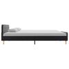 vidaXL Estructura de cama de arpillera gris oscuro 90x200 cm