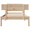 vidaXL Estructura de cama sin colchón madera maciza de pino 90x200 cm