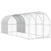 vidaXL Gallinero Plateado 600 x 200 x 200 cm Acero Galvanizado