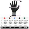 vidaXL Guantes de Trabajo 24 pcs Gris y Negro 10 / xl Poliéster