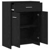 vidaXL Gabinete de Ba&ntilde;o con caj&oacute;n Roble Negro 60 x 33 x 80 cm