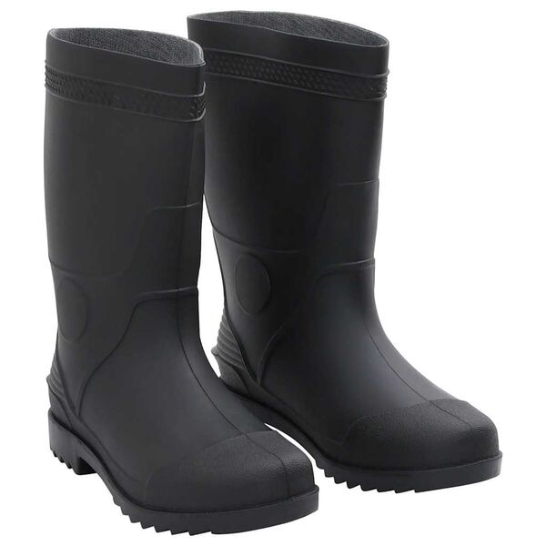 vidaXL Botas de agua negro n&uacute;mero 41 PVC